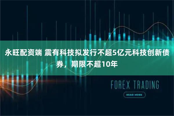 永旺配资端 震有科技拟发行不超5亿元科技创新债券，期限不超10年